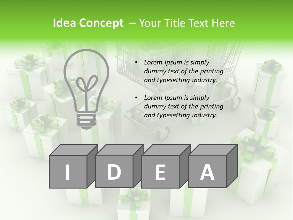 Gift Package Abstract PowerPoint Template