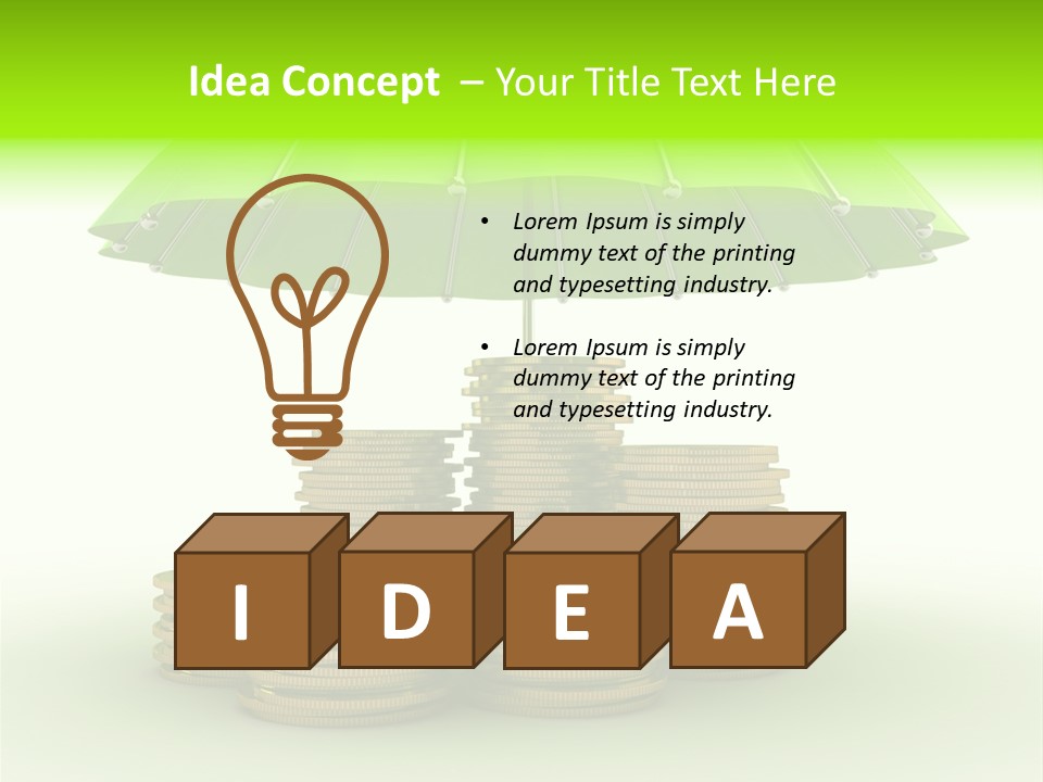 Finance Idea Stock PowerPoint Template