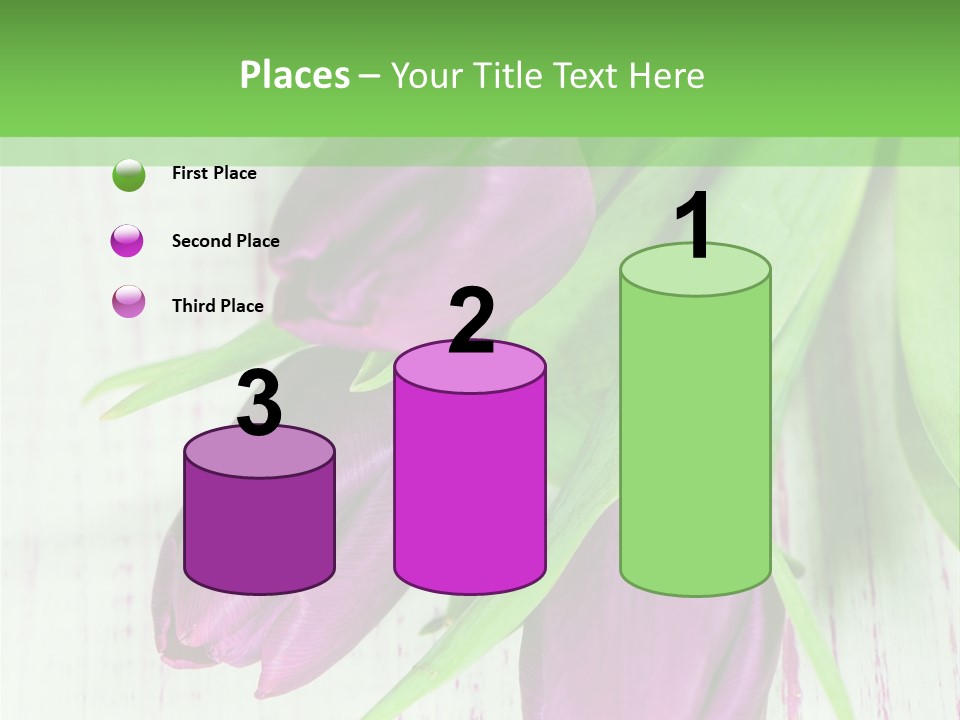 Strau Karte Tulpen PowerPoint Template