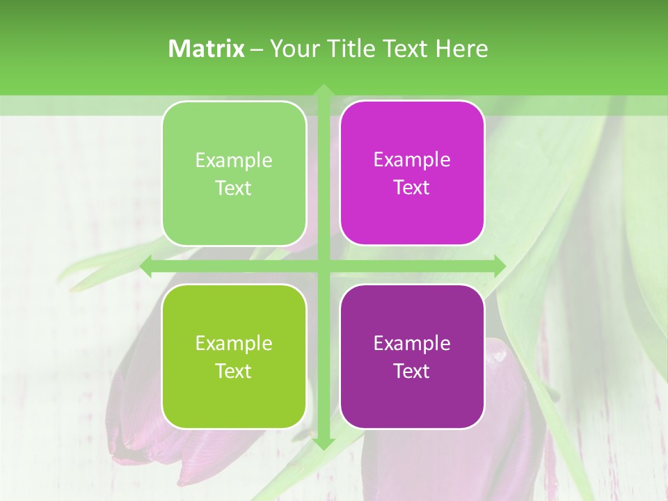 Strau Karte Tulpen PowerPoint Template