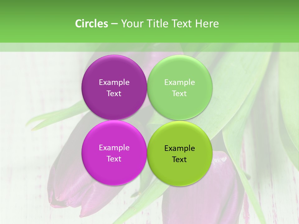 Strau Karte Tulpen PowerPoint Template