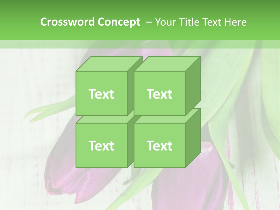 Strau Karte Tulpen PowerPoint Template