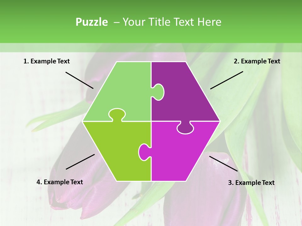 Strau Karte Tulpen PowerPoint Template