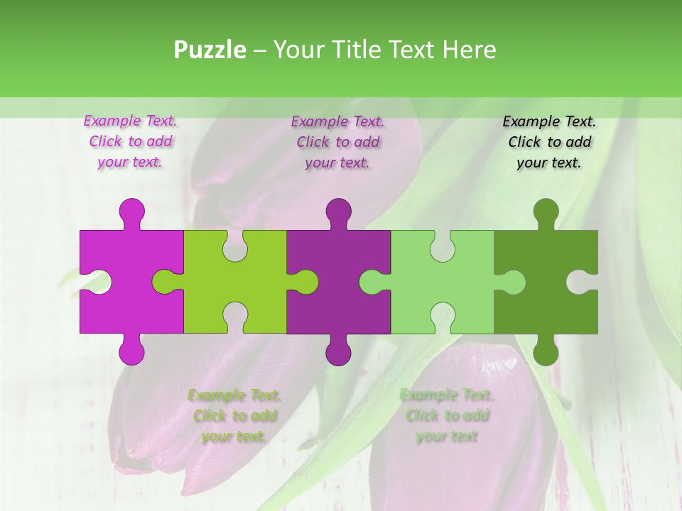 Strau Karte Tulpen PowerPoint Template