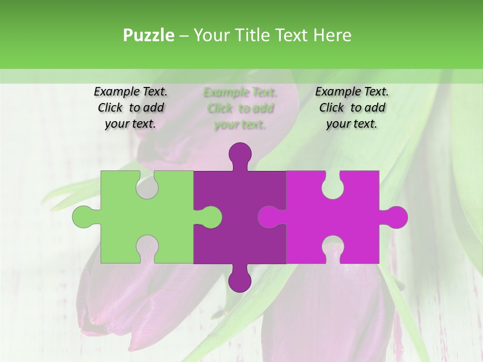 Strau Karte Tulpen PowerPoint Template