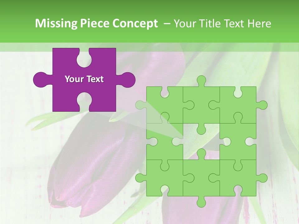 Strau Karte Tulpen PowerPoint Template