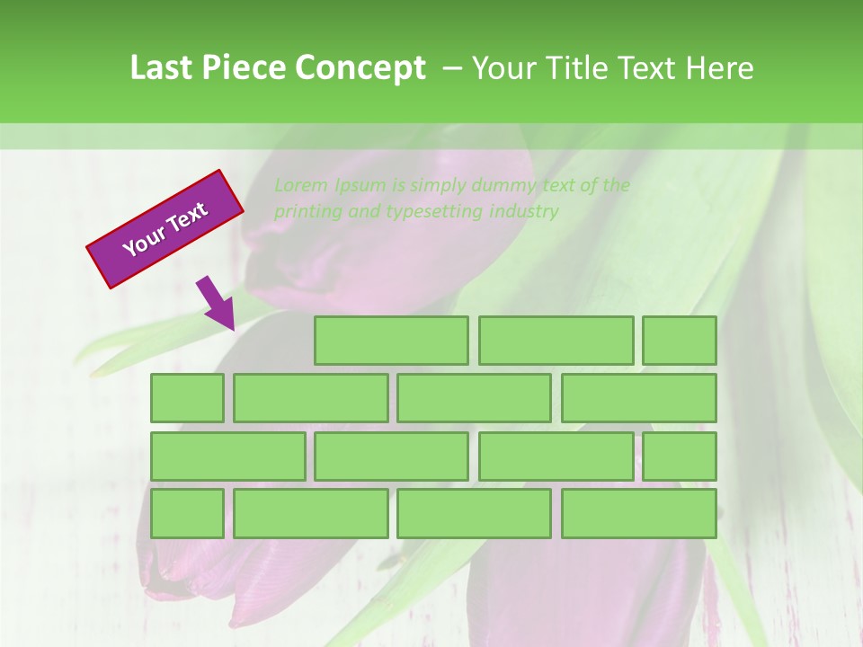 Strau Karte Tulpen PowerPoint Template
