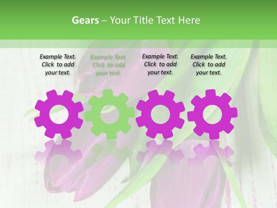 Strau Karte Tulpen PowerPoint Template