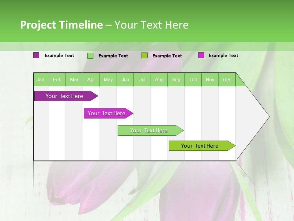 Strau Karte Tulpen PowerPoint Template