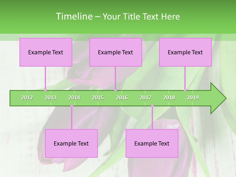 Strau Karte Tulpen PowerPoint Template