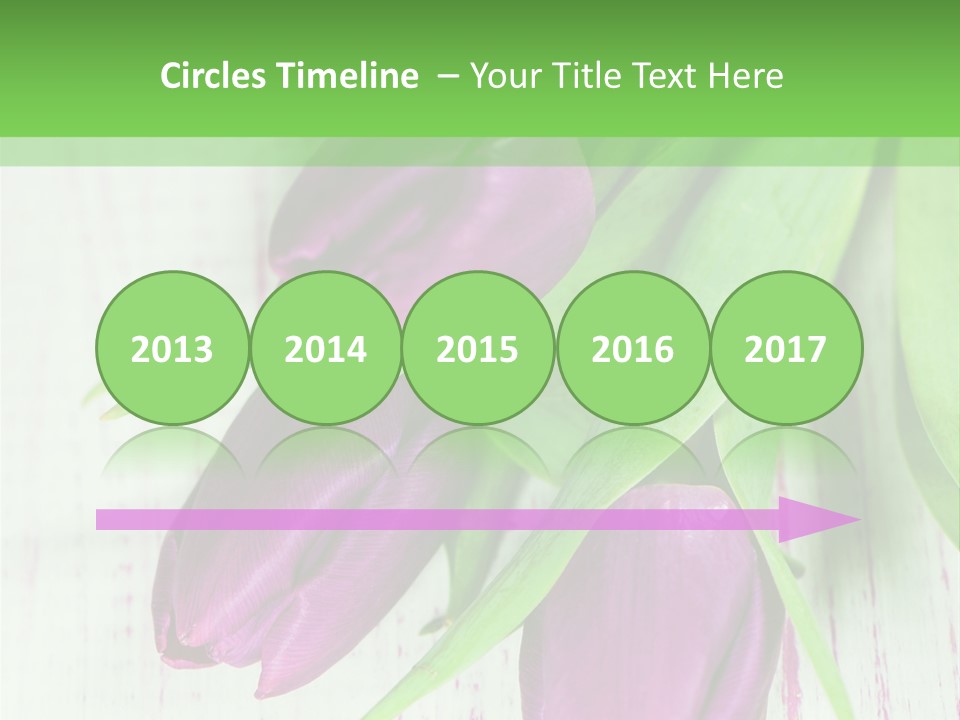 Strau Karte Tulpen PowerPoint Template