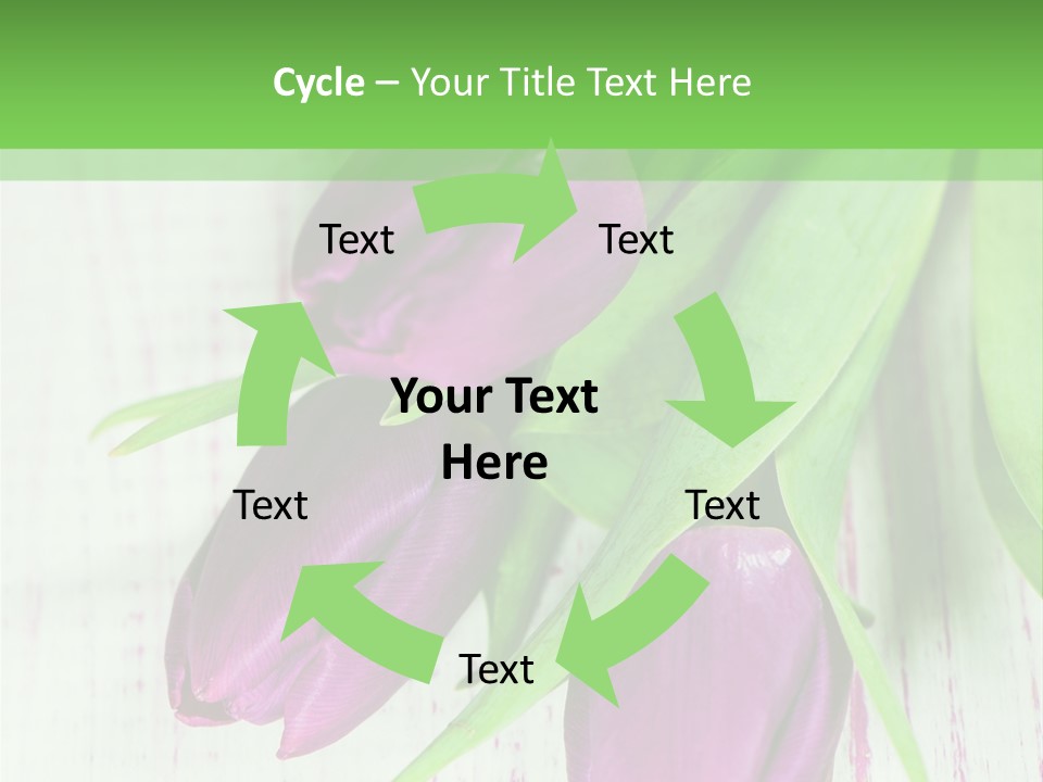 Strau Karte Tulpen PowerPoint Template