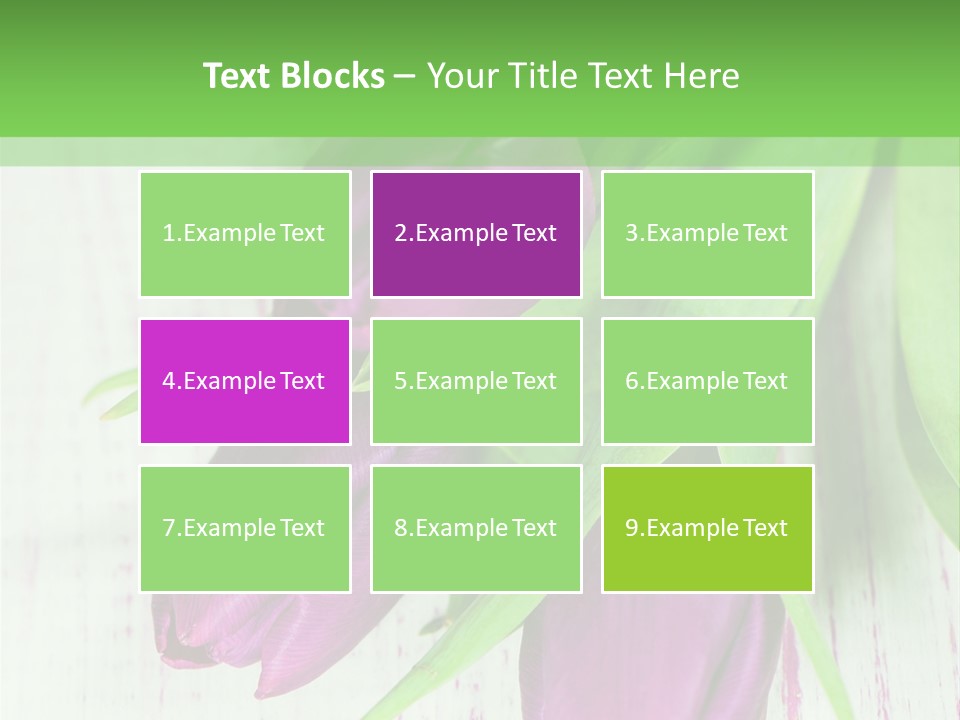 Strau Karte Tulpen PowerPoint Template