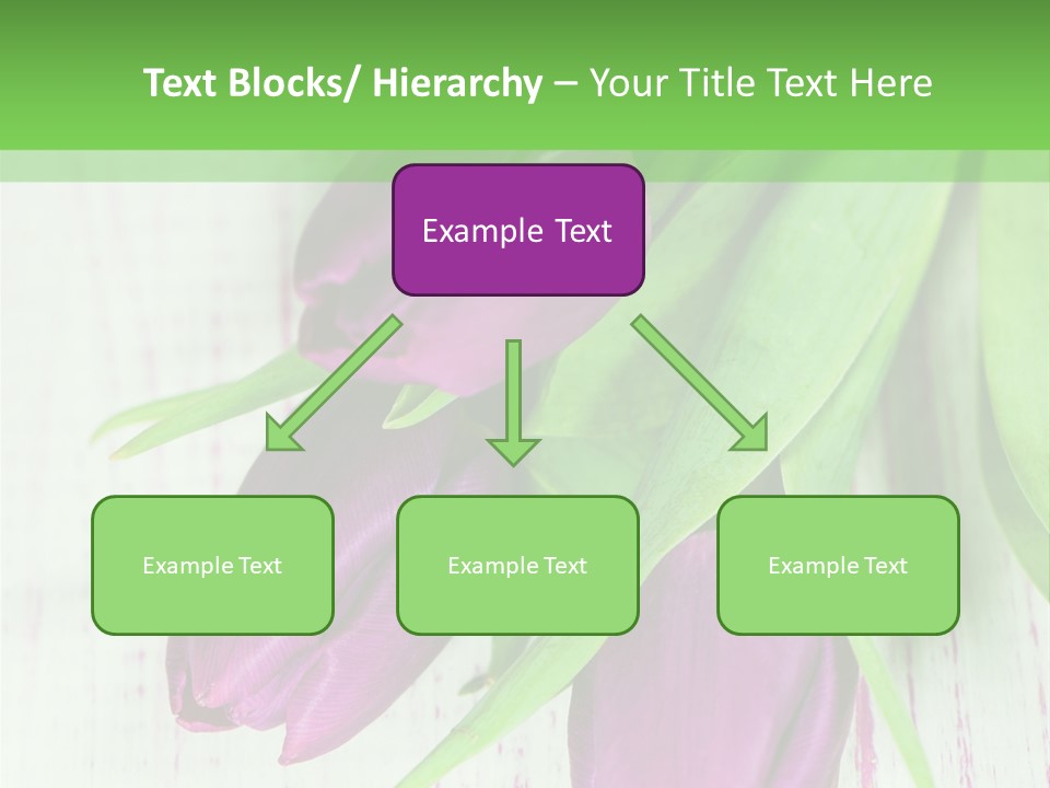 Strau Karte Tulpen PowerPoint Template