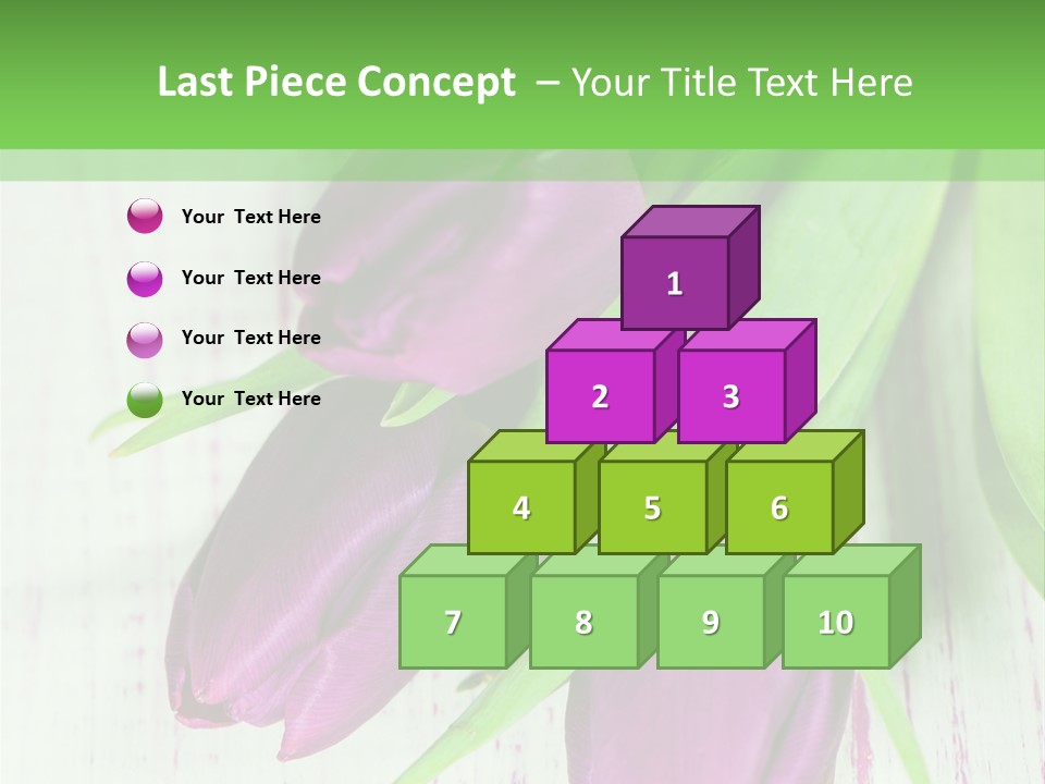 Strau Karte Tulpen PowerPoint Template