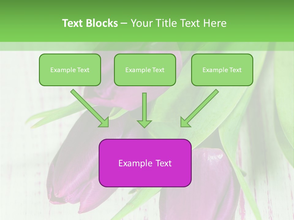 Strau Karte Tulpen PowerPoint Template