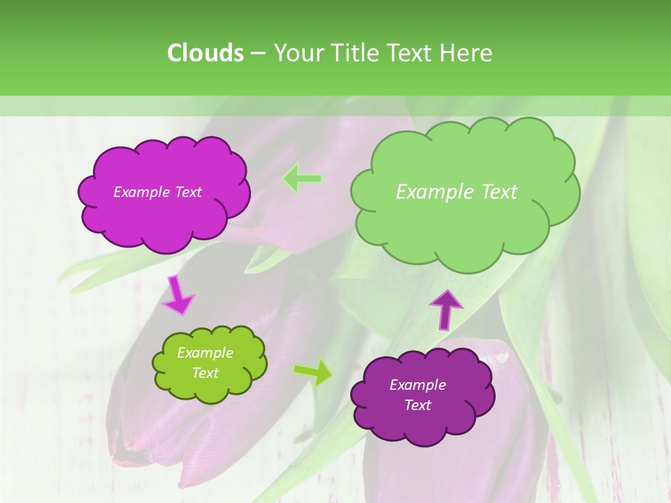 Strau Karte Tulpen PowerPoint Template