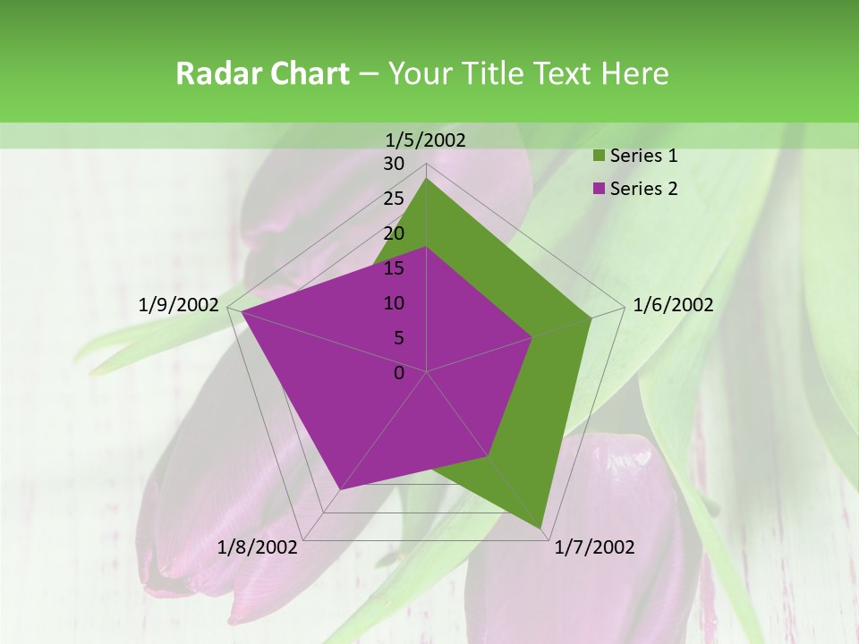 Strau Karte Tulpen PowerPoint Template