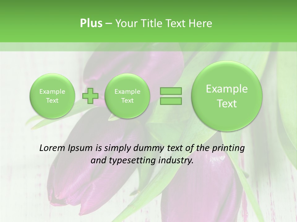 Strau Karte Tulpen PowerPoint Template