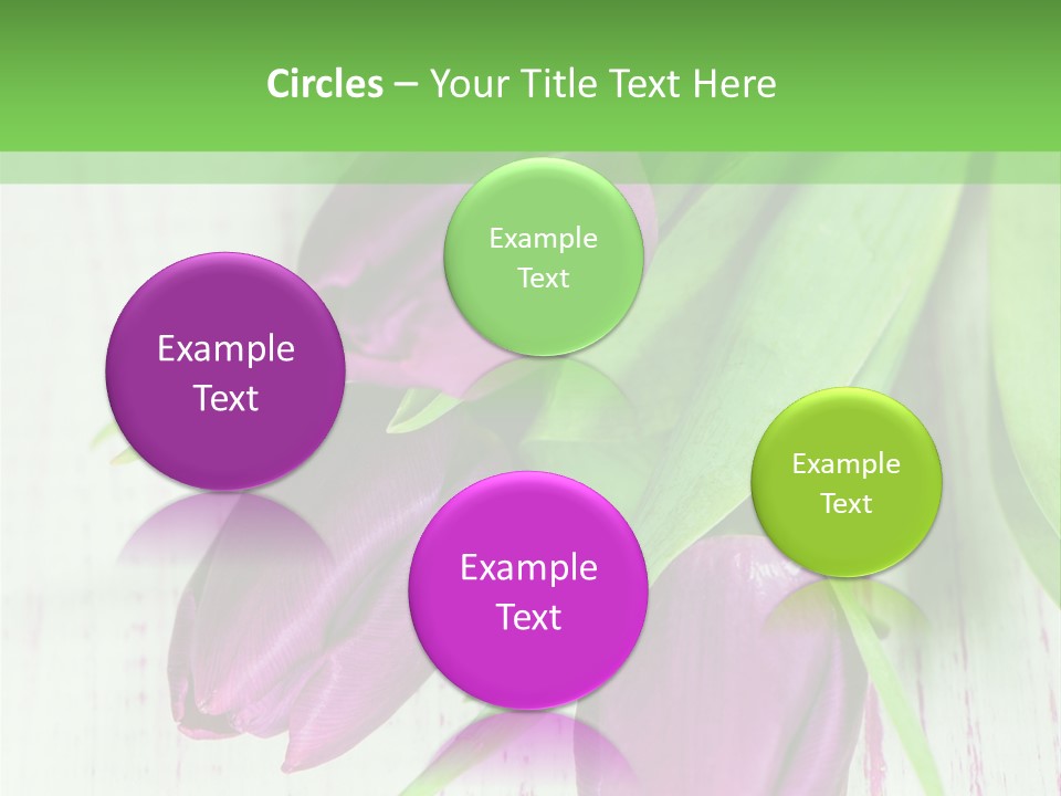 Strau Karte Tulpen PowerPoint Template