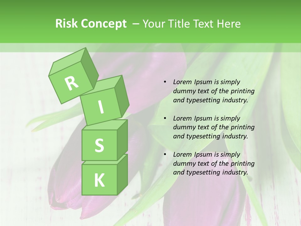 Strau Karte Tulpen PowerPoint Template