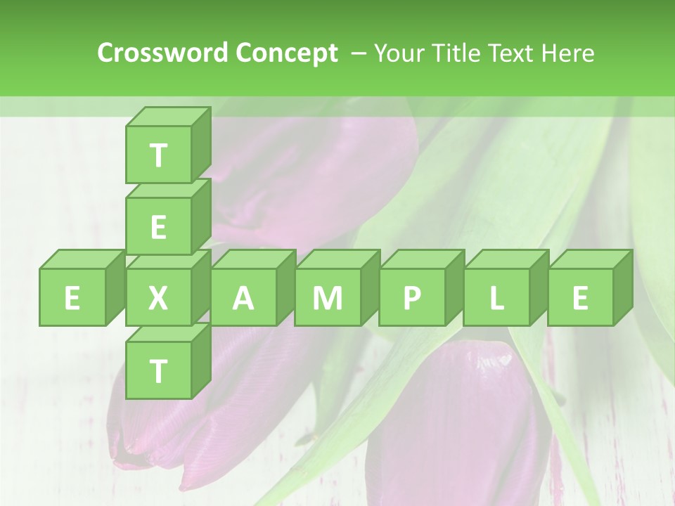 Strau Karte Tulpen PowerPoint Template