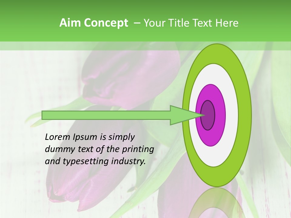 Strau Karte Tulpen PowerPoint Template
