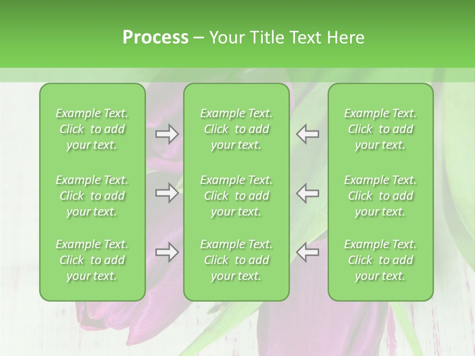 Strau Karte Tulpen PowerPoint Template