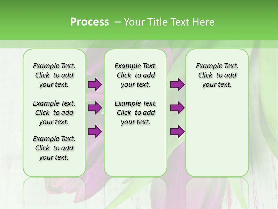 Strau Karte Tulpen PowerPoint Template