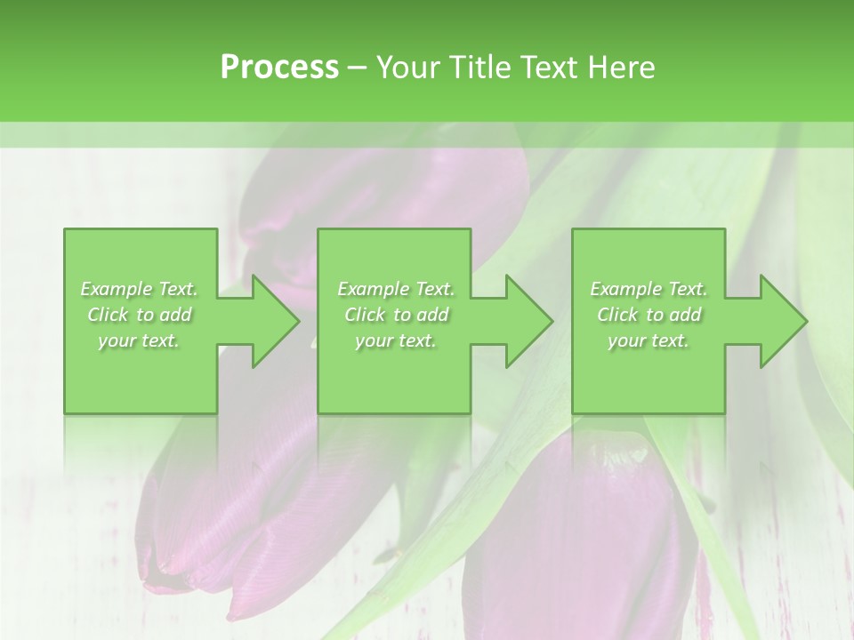 Strau Karte Tulpen PowerPoint Template