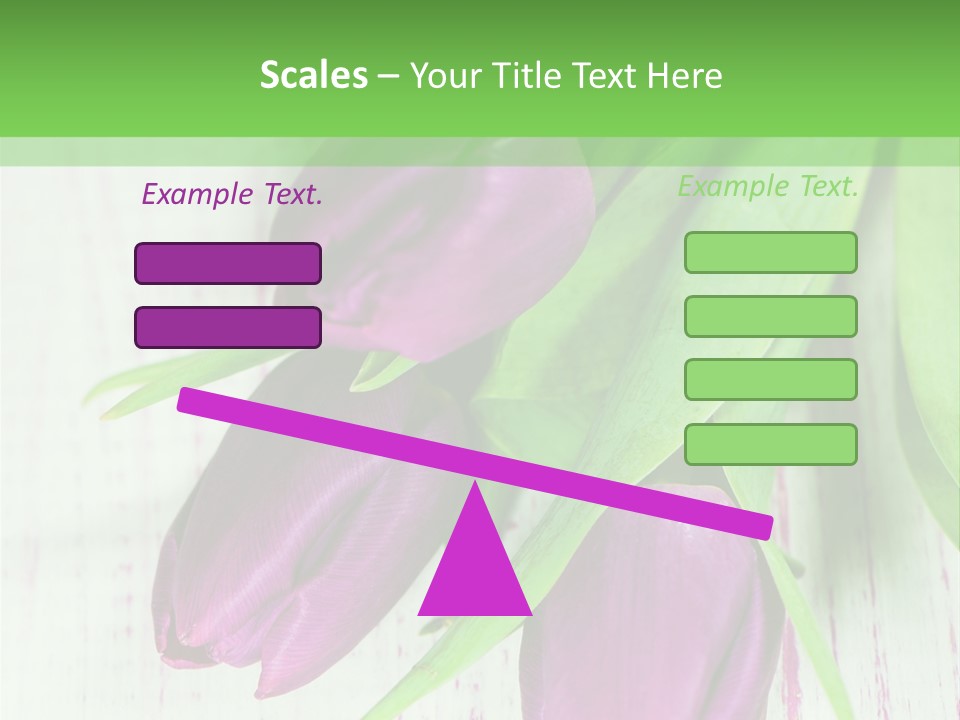 Strau Karte Tulpen PowerPoint Template