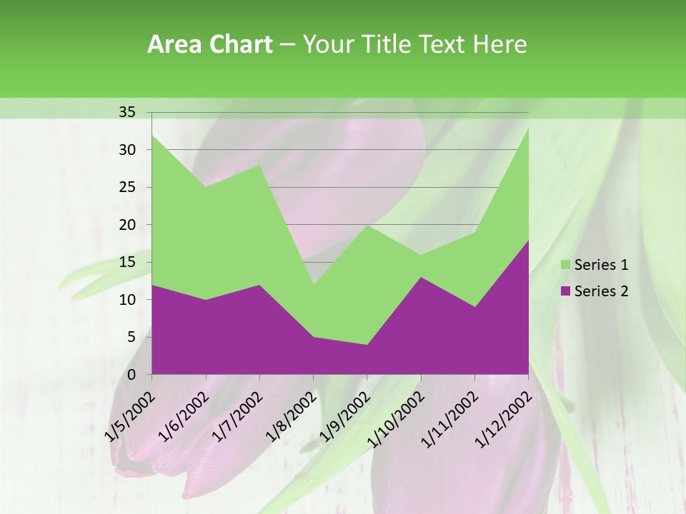 Strau Karte Tulpen PowerPoint Template