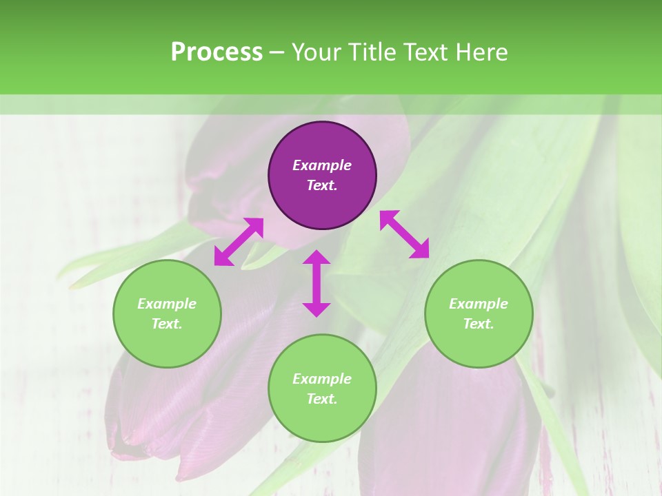 Strau Karte Tulpen PowerPoint Template