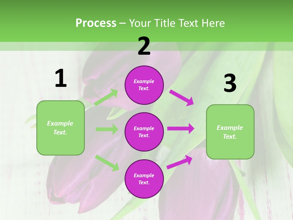 Strau Karte Tulpen PowerPoint Template