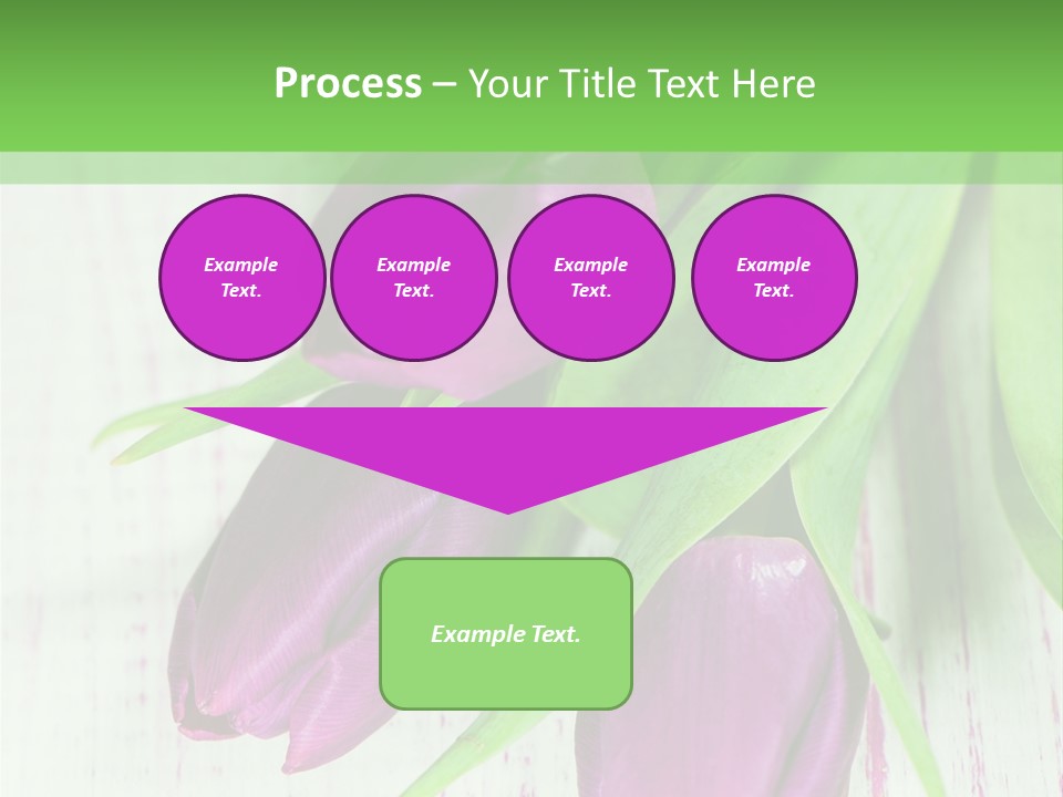 Strau Karte Tulpen PowerPoint Template