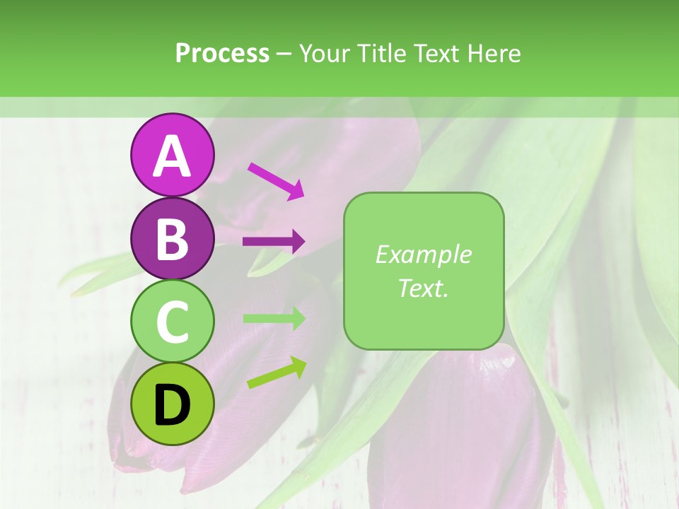 Strau Karte Tulpen PowerPoint Template