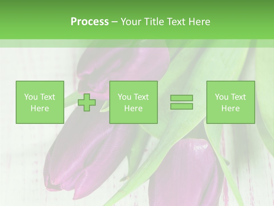 Strau Karte Tulpen PowerPoint Template
