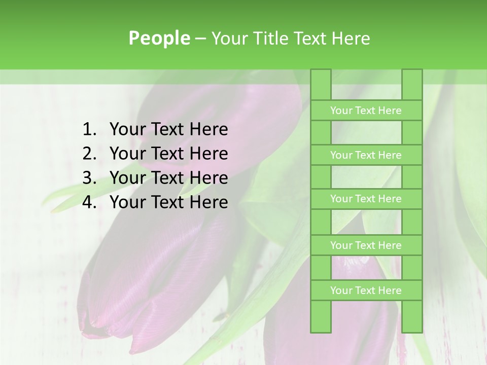 Strau Karte Tulpen PowerPoint Template