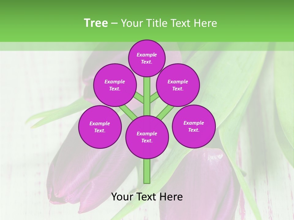 Strau Karte Tulpen PowerPoint Template