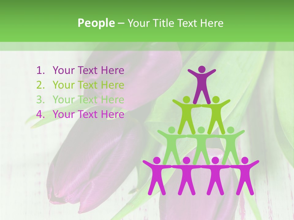 Strau Karte Tulpen PowerPoint Template