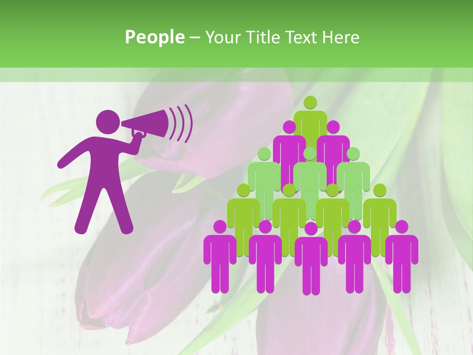 Strau Karte Tulpen PowerPoint Template