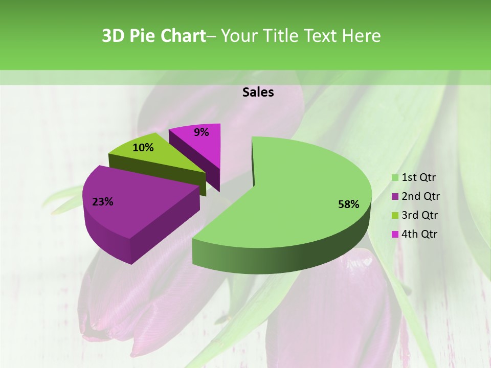 Strau Karte Tulpen PowerPoint Template