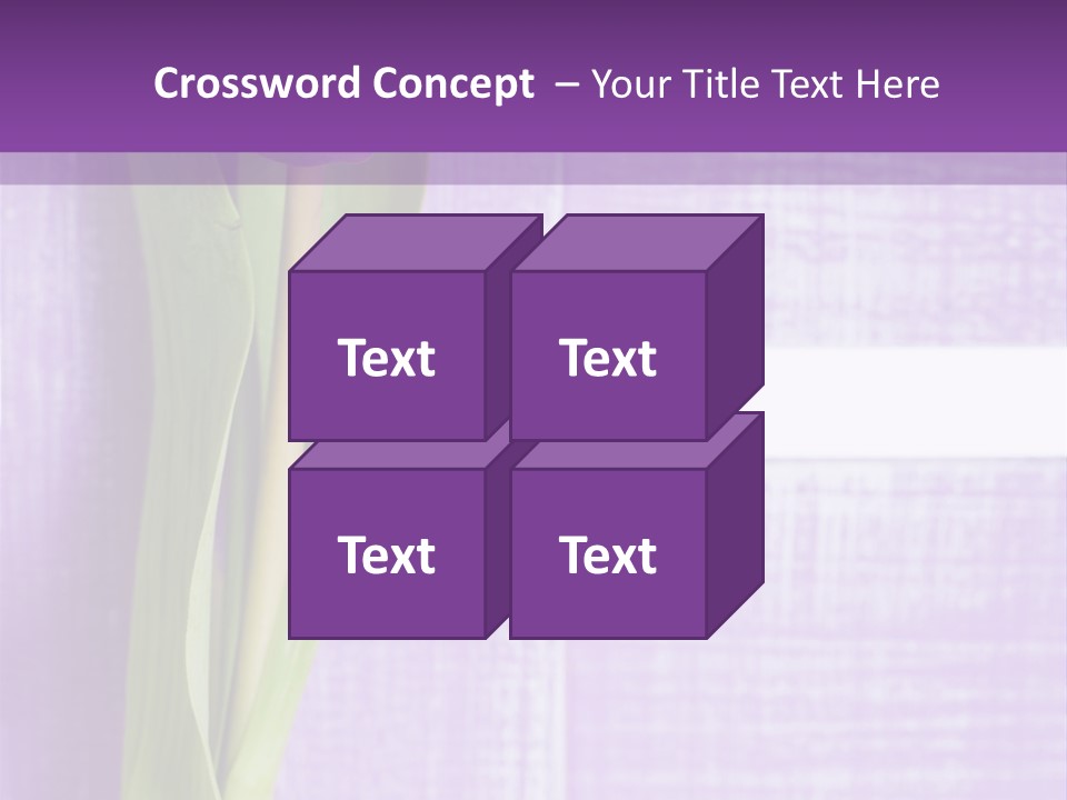 Gutschein Tulpen Blumenstrau PowerPoint Template