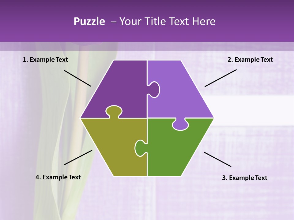 Gutschein Tulpen Blumenstrau PowerPoint Template