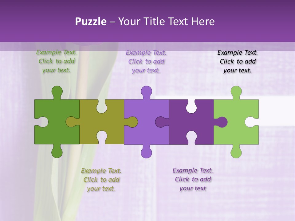 Gutschein Tulpen Blumenstrau PowerPoint Template