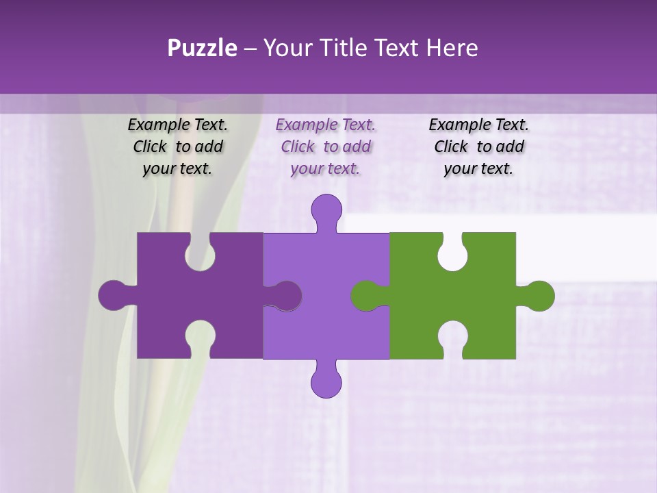 Gutschein Tulpen Blumenstrau PowerPoint Template