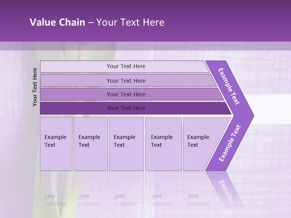 Gutschein Tulpen Blumenstrau PowerPoint Template