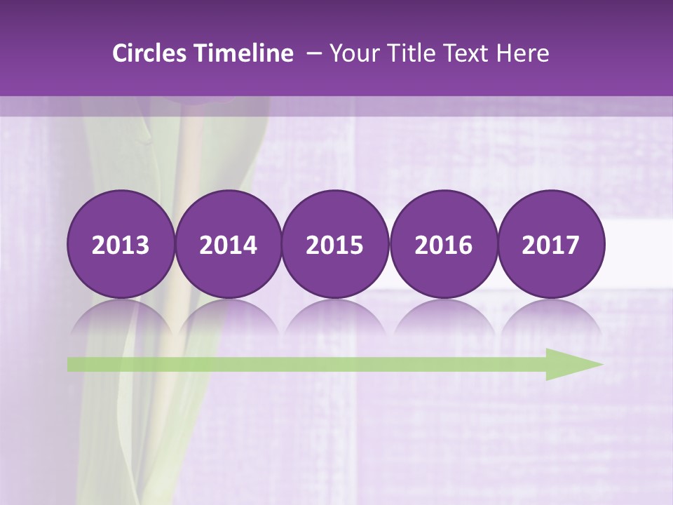 Gutschein Tulpen Blumenstrau PowerPoint Template