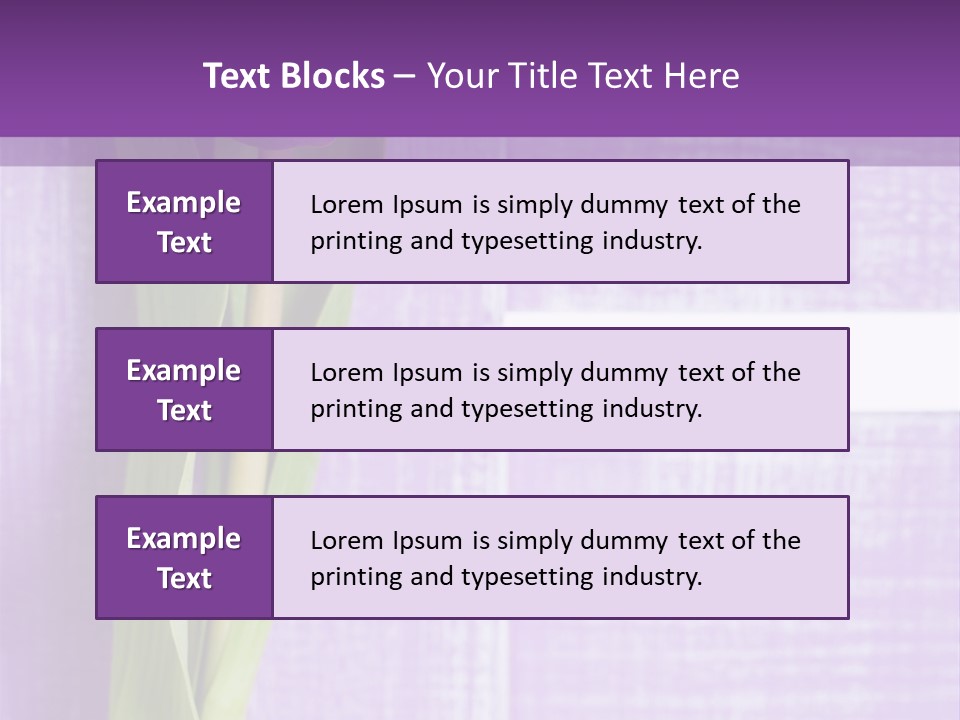 Gutschein Tulpen Blumenstrau PowerPoint Template
