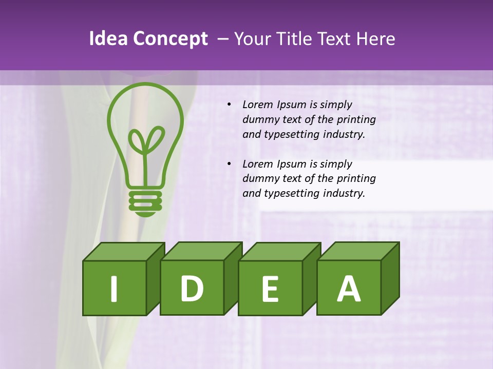 Gutschein Tulpen Blumenstrau PowerPoint Template